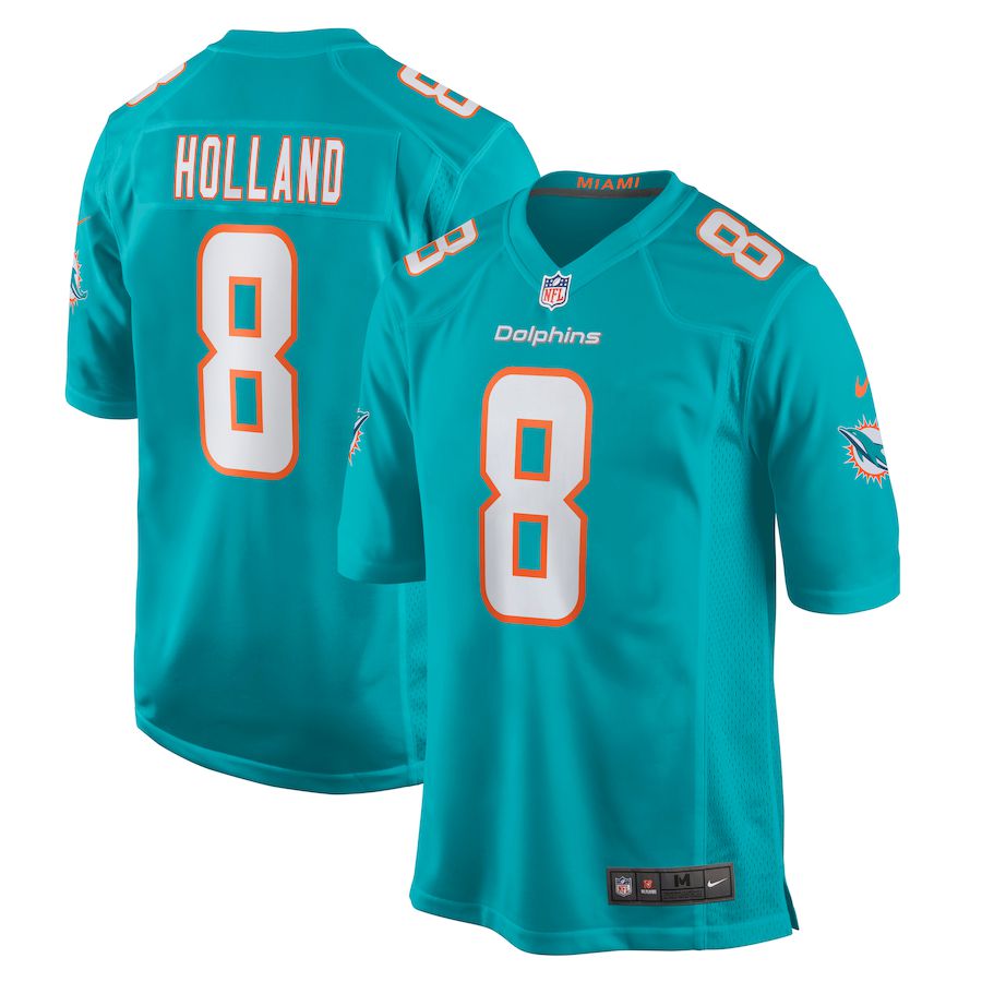 Men Miami Dolphins #8 Jevon Holland Nike Green Game Player NFL Jersey